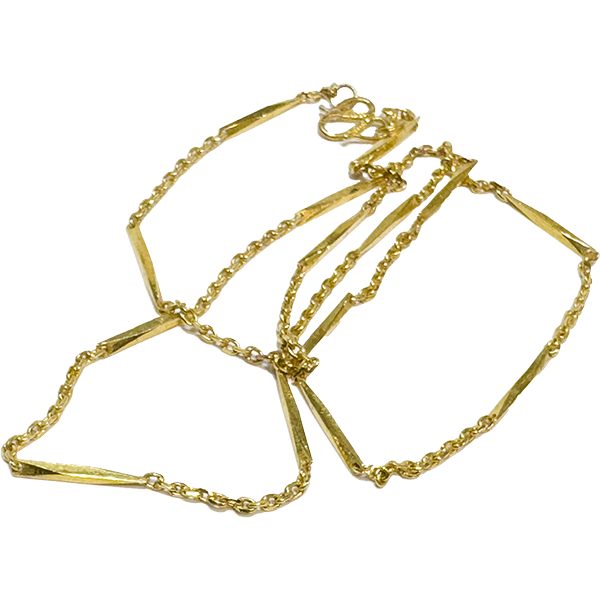 22金(K22)ネックレス