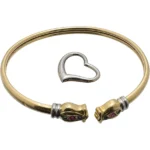 金プラチナ(K18・Pt900)コンビブレスレット・ペンダントトップ