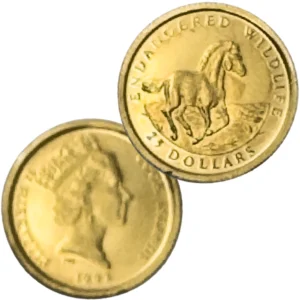 24金 (K24) クック諸島・馬金貨 1/25オンス