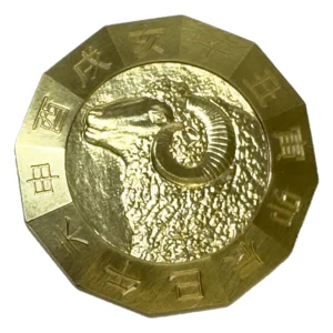 24金(K24)干支メダル 羊