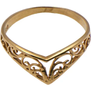 18金 (K18) V字リング