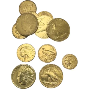 21金 (K21) インディアン金貨12枚まとめ