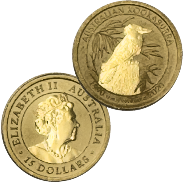 24金(K24) オーストラリア・カワセミ金貨 1/10オンス