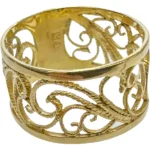 18金(K18)唐草リング