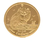24金 (K24) マン島キャット金貨 1/2oz