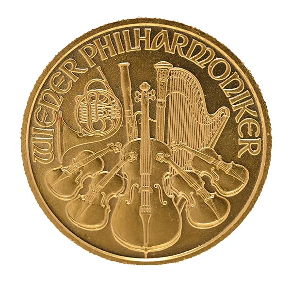 24金 (K24) ウィーン金貨ハーモニー 1/4oz
