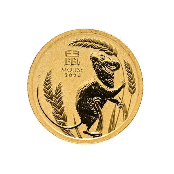 24金 (K24) 2020年 オーストラリア 干支 鼠 金貨 1/20oz