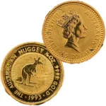 24金 (K24) カンガルー金貨 1/10oz 表 裏