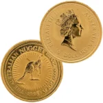 24金 (K24) カンガルー金貨 1/2oz 表 裏