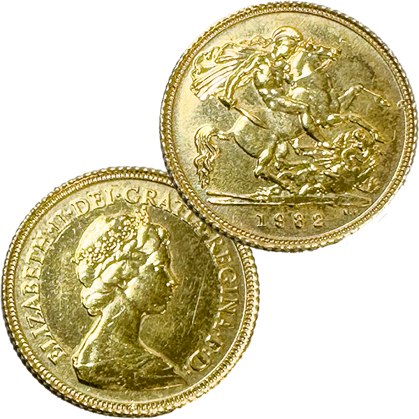 22金 (K22) ソブリン金貨