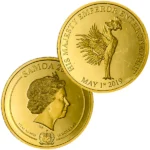 24金 (K24) サモア独立国 天皇陛下御即位礼記念貨幣 1/2oz