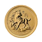 24金 (K24) 2018 オーストラリア ルナー ドッグ BU 金貨 1/20oz