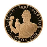 22金 (K22) ロンドンオリンピック記念金貨 (裏面)