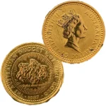 24金 (K24) カンガルー金貨 1/10oz (ナゲット)