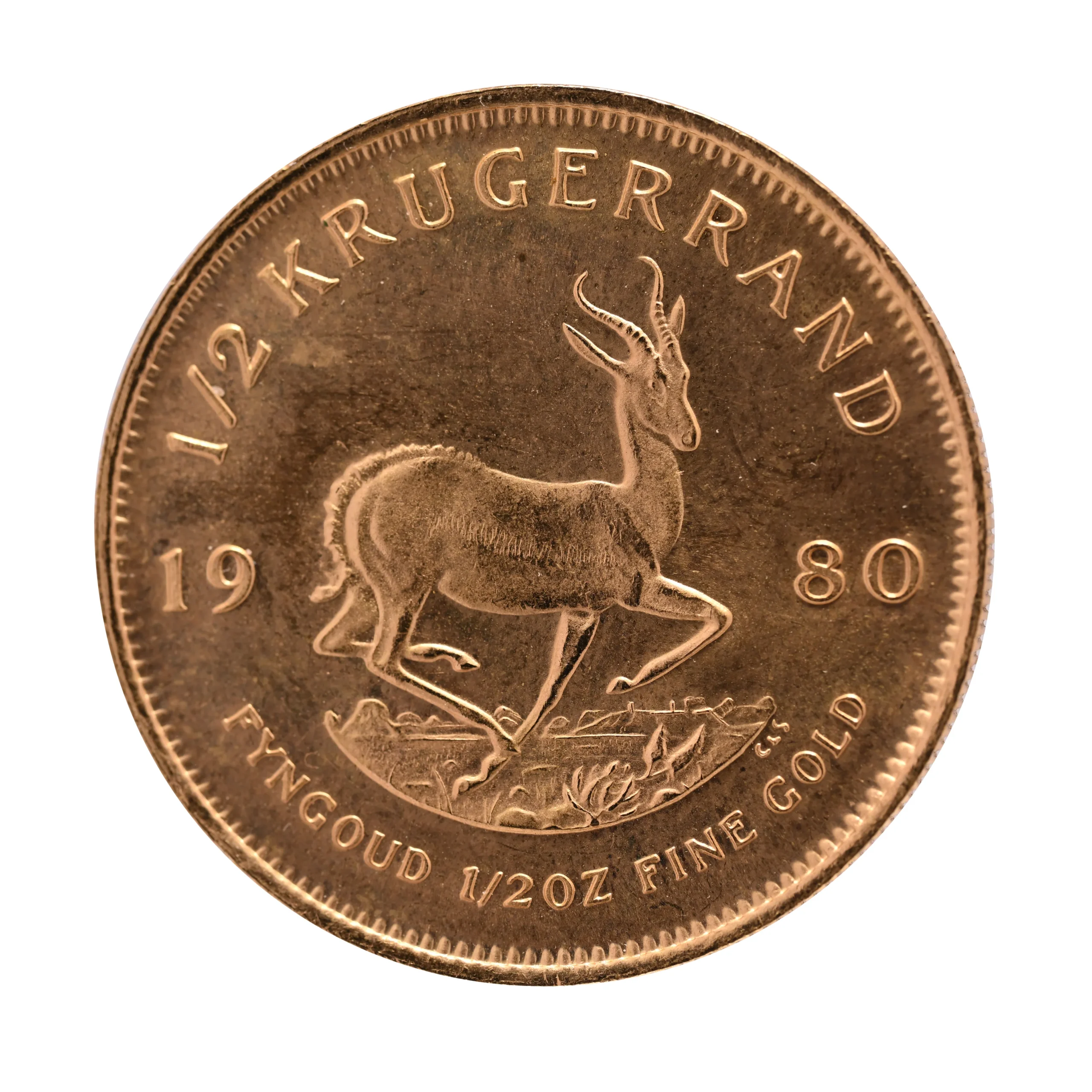 22金 (K22) クルーガーランド金貨 1/2oz