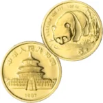 24金 (K24) 中国 パンダ金貨 1/20オンス 1987