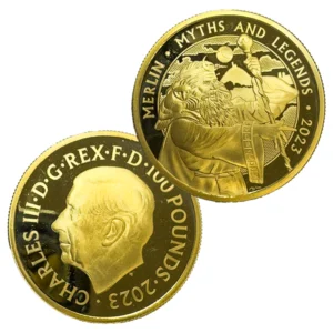 24金 (K24) 英国 2023年 神話と伝説 マーリン 100ポンド金貨(1オンス)