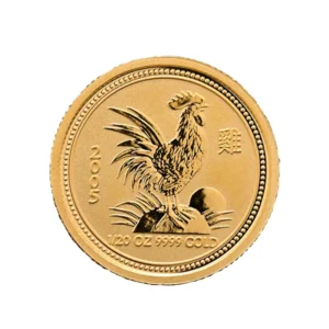 24金 (K24) 2005年オーストラリア 干支 鶏 金貨 1/20oz