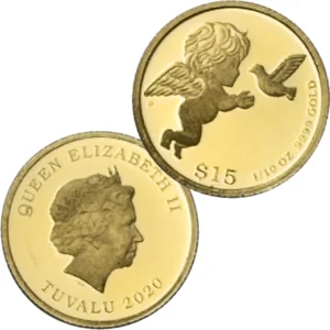 24金 (K24) ツバルエンジェル金貨 1/10オンス