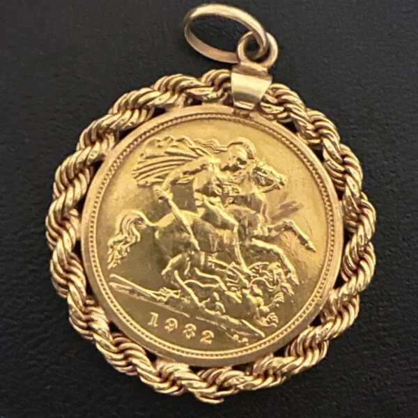 ソブリン金貨　ペンダントトップ