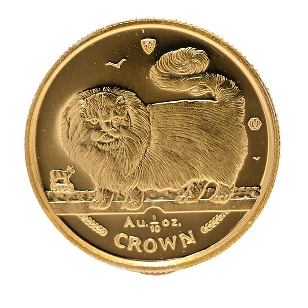 24金 (K24) マン島キャット金貨 1/10oz