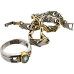 金プラチナ(K18/Pt900) コンビ リング&ブレスレット