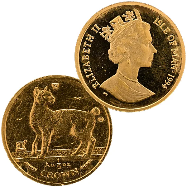 24金 (K24) キャット金貨 1/5oz