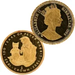 24金 (K24) ピーターラビット ジブラルタル 1クラウンコイン 1/5oz