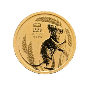 24金 (K24)  オーストラリアン ルナー マウス 金貨 1/20oz