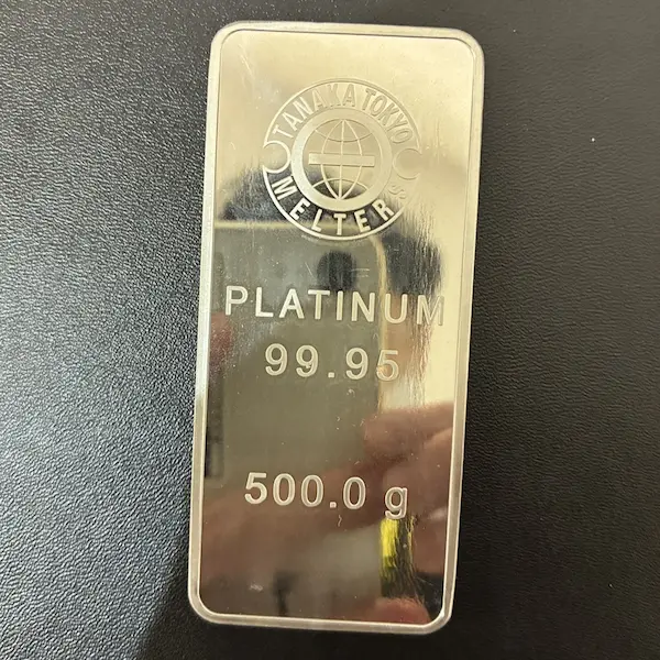 田中貴金属　プラチナインゴット500g