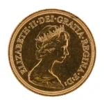 22金 (K22) エリザベス2世 ハーフソブリン金貨