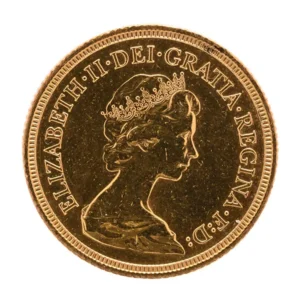 22金 (K22)  エリザベス2世 ハーフソブリン金貨