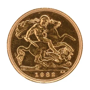 22金 (K22)  エリザベス2世 ハーフソブリン金貨