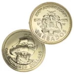 24金 (K24) バルバドス350周年記念 100ドル金貨