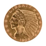 21金 (K21) アメリカ インディアン5ドル金貨