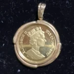 K24　マン島金貨　1/5 OZ　ネックレストップ
