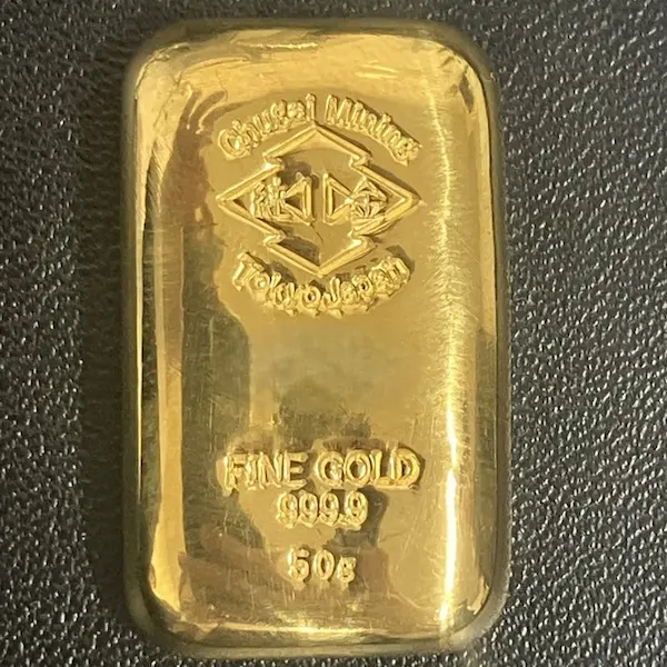 中外鉱業　インゴット50g