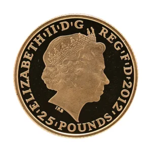22金 (K22)  ロンドンオリンピック記念金貨 (表面)
