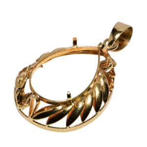 18金 (K18) 石の取れたペンダントトップ