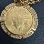 K21.6・K18　コインペンダントトップ　37.4g