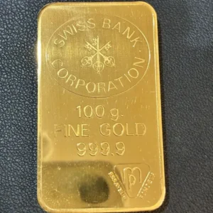 スイスバンク　インゴット　100g