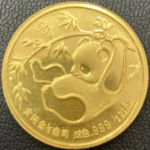 K24　パンダ金貨1/2oz　15.5g