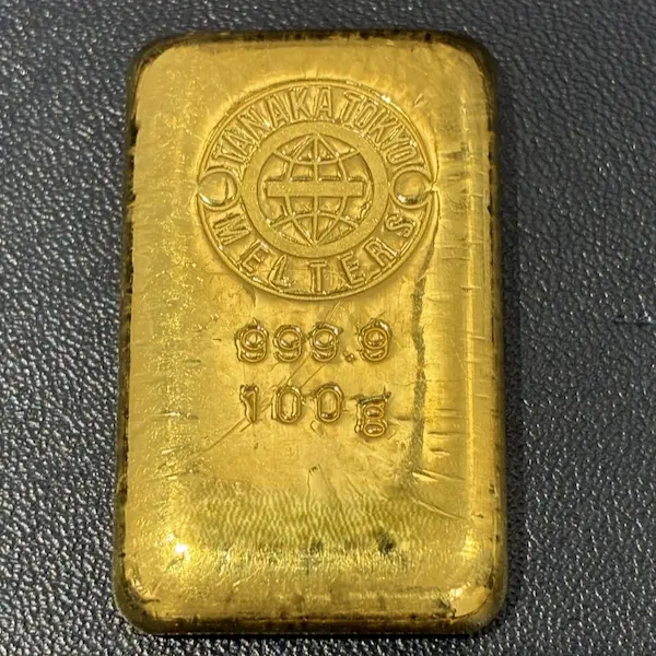 田中貴金属　インゴット　100g