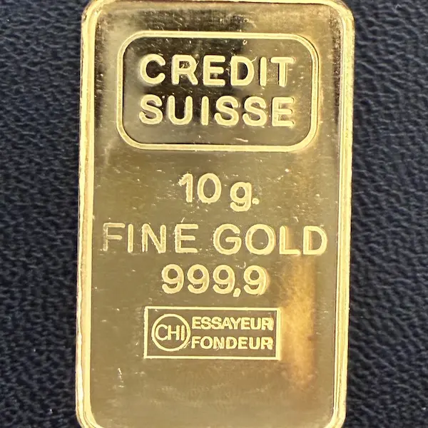 クレディ・スイス　インゴット　10g
