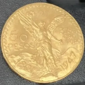 K21.6　メキシコ50ペソ金貨　41.6g