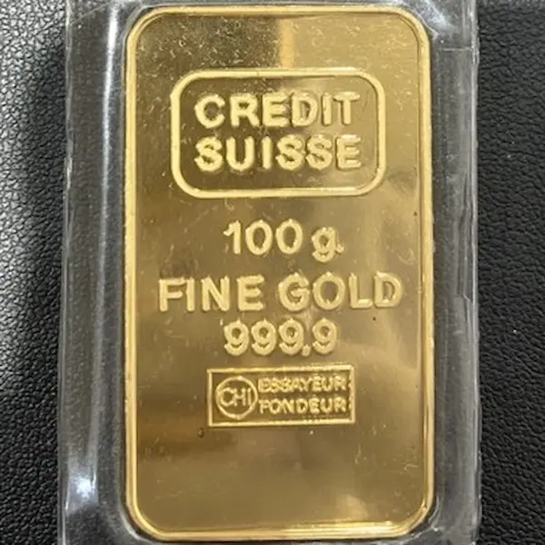 クレディ・スイス　インゴット　100g