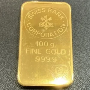 スイスバンク　インゴット　100g