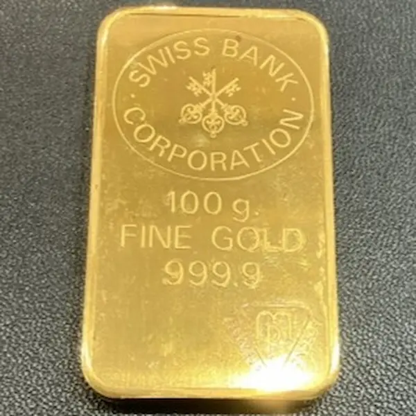 スイスバンク　インゴット　100g