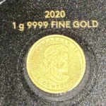 K24　2020メイプルリーフ金貨　1g