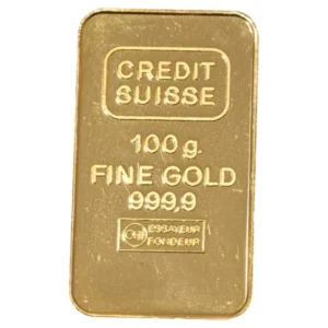 999.9_CREDIT SUISSEインゴット_100g